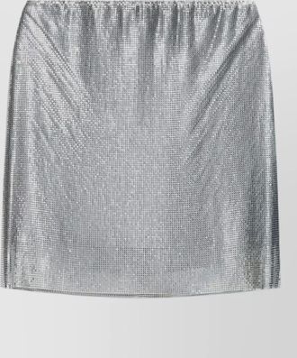 Versace metallic fibre knee-length skirt