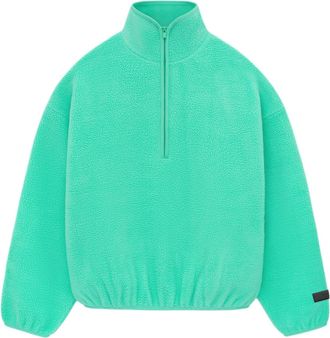 Fear of God SS24 Nylon Half Zip Mockneck Mint Leaf 202SP244272F
