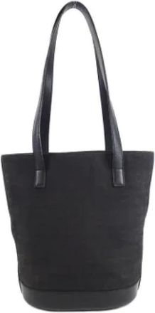 Celine Pre-owned Shoulder Bags, female, Black, Size: ONE SIZE Pre-owned Canvas celine-bags