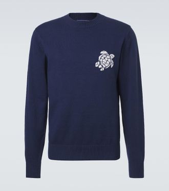 Vilebrequin Jacquard cotton and cashmere sweater