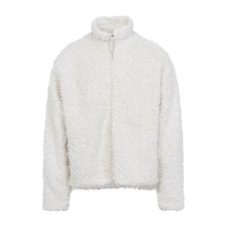Jil Sander Faux Fur & Shearling Jackets, male, White, Size: L White Cotton Jacket for Men