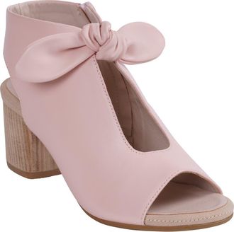 Good Choice Shoes Kimora Bow Block Heel Bootie in Pink at Nordstrom Rack, Size 9.5