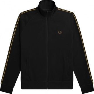 Fred Perry Hoodies & sweatvesten, Heren, Zwart, XS, Katoen, Track Jacket