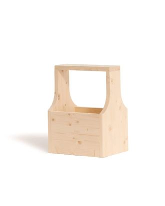 Hannun Mueble auxiliar en madera maciza en color beige