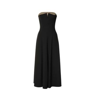 Alberta Ferretti Sleeveless Stretch Cady Evening Dress - female - Alberta Ferretti - Party Dresses - Black - XS - Dresses