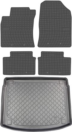 OEM Juego De Alfombrillas De Goma Para Coche Y Alfombrilla Para Maletero Para Kia Sorento Iii Suv (febrero De 2015-2020)