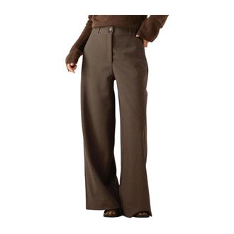 Fiveunits Fiveunits - LauraFV 826 Wijde Broek - Dames - Broeken - Bruin - Maat: W25 Viscose