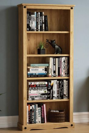 Home Discount Vida Designs Corona Large Bookcase Shelves Storage 170 x 750 x 290 mm