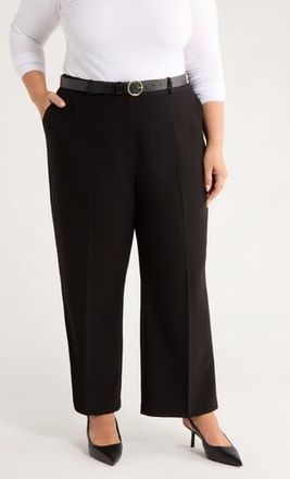 Nordstrom Ankle Straight Leg Pants in Black at Nordstrom Rack, Size 22W