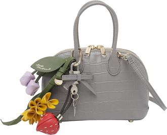 Self Portrait Crocodile Print Toast Mini Handbag