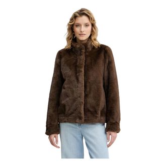 Guess Dames, Jassen, Bruin, Maat: XL Poliester
