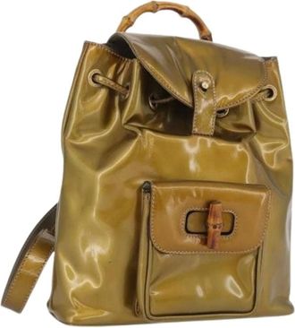 Gucci Pre-owned Backpacks, female, Yellow, Size: ONE SIZE Pre-owned Vintage Backpack