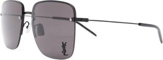Saint Laurent SL 312 M Zonnebril - Dames - Zonnebrillen - Zwart - 58 MM - Nylon - Accessoires