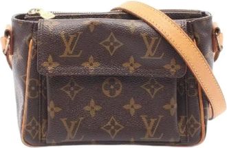 Louis Vuitton Pre-owned Cross Body Bags, female, Brown, Size: ONE SIZE Pre-owned Vivasite PM Monogram Shoulder Bag