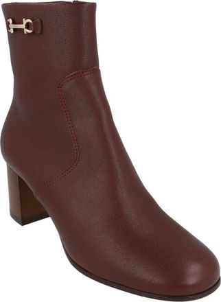 Ferragamo Oreste Leather Bootie in Nebbiolo at Nordstrom Rack, Size 10.5