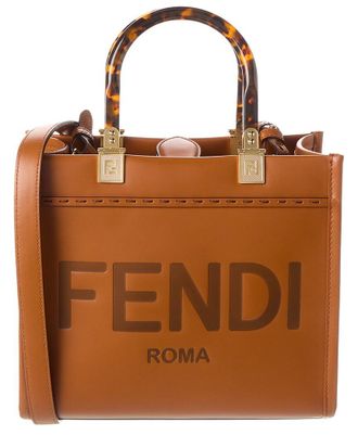 Fendi Sunshine Small Leather Tote