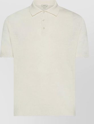 Seventy Venezia polo shirt collar ribbed cuffs hem