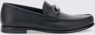 Ferragamo Mocassino Penny in pelle di vitello con logo Gancini e suola in gomma