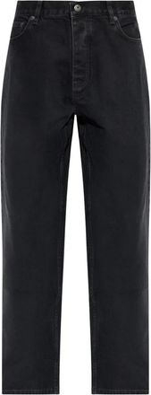Off-white Straight-leg Jeans - Heren - Regular Fit Jeans - Zwart - W30 - Katoen - Jeans