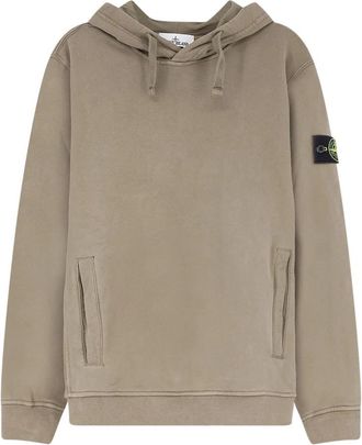 Stone Island Hoodie - Heren - Hoodies - Groen - L - Katoen - Hoodies & sweatvesten