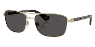 Burberry Dark Grey Rectangular Mens Sunglasses BE3163 110987 60