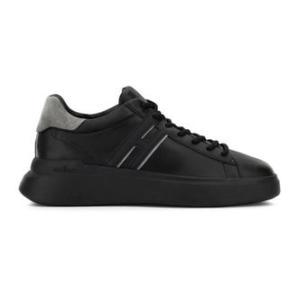 Hogan Grijze Sneakers met Su&egrave;de Details - Heren - Sneakers - Zwart - 41 EU - Su&egrave;de - Schoenen