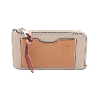 Loewe Pre-owned Wallets, female, Beige, Size: ONE SIZE Pre-owned Anagram Leather Card Case