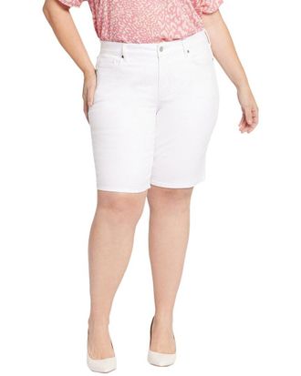 NYDJ Nydj Plus Briella Optic White Short