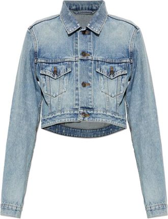 Balenciaga Jassen, Dames, Blauw, M, Denim, Denim Jacket