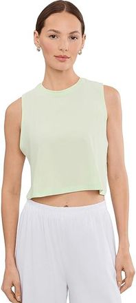 Beyond Yoga Featherweight Minimal Cropped Tank Top Womens Clothing Airy Green Heather : XL, Elastane/Polyester