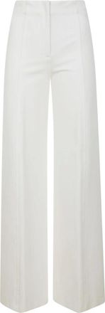 Liviana Conti Broeken, Dames, Wit, S, Leer, Getailleerde Broek