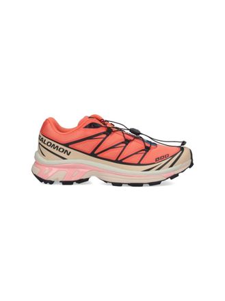 Salomon Xt-6 Sneakers In Pink Fabric Living Coral