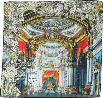 Dolce & Gabbana Multicolor Printed Silk Square Foulard Womens Scarf