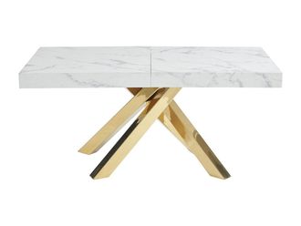 VENTE-UNIQUE.COM Mesa de comedor madera blanco
