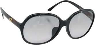 Gucci Pre-owned Plastic Zonnebrillen - Dames - Vintage Accessoires - Zwart - ONE Size - Vintage