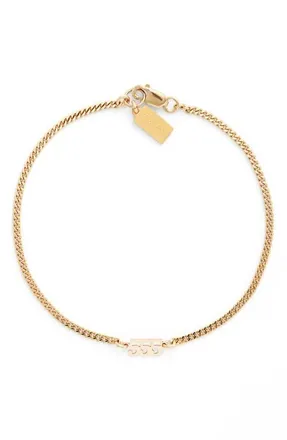 Set & Stones Angel Numbers Bracelet in Gold/555 at Nordstrom