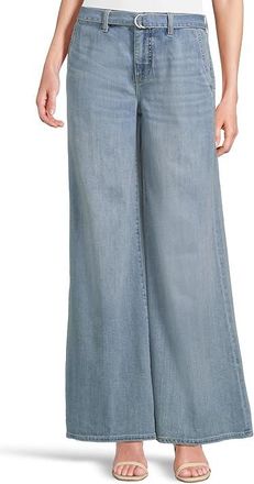Liverpool L.A. High-rise Super Stride With Belt 32 Womens Clothing Scenic Trail : 12 32, Cotton/Denim