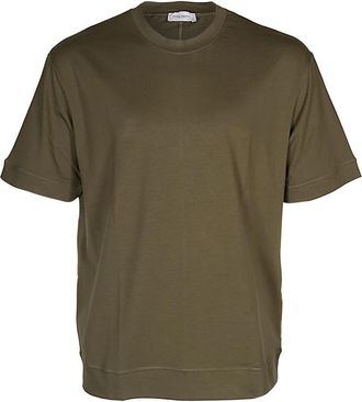 Paolo Pecora Ruimvallend katoenen T-shirt - Heren - T-shirts - Groen - 2XL - Katoen - Tops