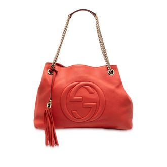 Gucci Tweedehands Middelgrote Leren Soho Ketting Tote
