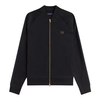 Fred Perry Fitness, Heren, Zwart, XL, Katoen, Black Watch Tartan Taped Track
