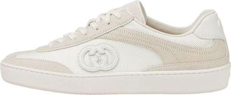 Gucci (WMNS) Gucci G75 White Suede 812656-AADM0-9110