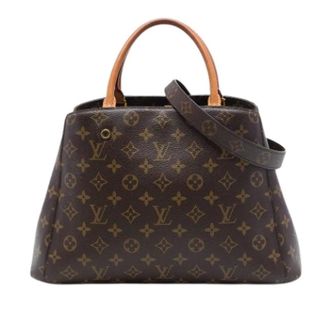 Louis Vuitton Pre-owned Montaigne MM - Dames - Pre-owned - Bruin - Maat: ONE Size