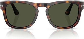 Persol Elio 54mm Square Sunglasses in Havana/green at Nordstrom