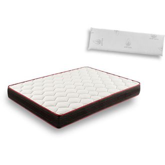 HOGAR 24 Ct94- Colch&oacute;n Viscoel&aacute;stico 140 X 200 Cm + Almohada Viscoel&aacute;stica 100%, Extra Confort, Reversible (verano-invierno) Con Tejido 3d Y Aloe Vera