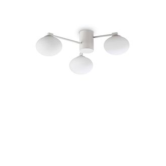 Netlighting Hermes 3 Light 60cm Globe Ceiling Light White