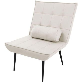ML Design Poltrona Relax da Soggiorno Marrone Stile Retro Vintage con Cuscino Lombare Schienale Ergonomico Gambe in Metallo Nero Poltroncina Imbottita per tv