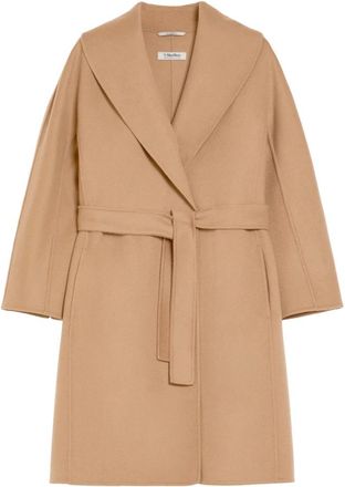 Max Mara Perfecte Camel Messi Jurk - Dames - Jas met riem - Bruin - XL - Jassen