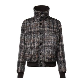Dolce & Gabbana Bomber in misto mohair a quadri - - Jackets - Uomo - Multicolore - M