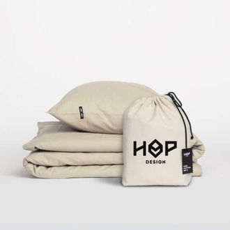 OEM Ropa De Cama Pure - Algod&oacute;n Puro - Color Lino Natural 135/200cm + 1 Funda De Almohada 80/80cm