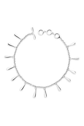 Lucy Quartermaine Drop Station Bracelet in Sterling Silver at Nordstrom, Size 7